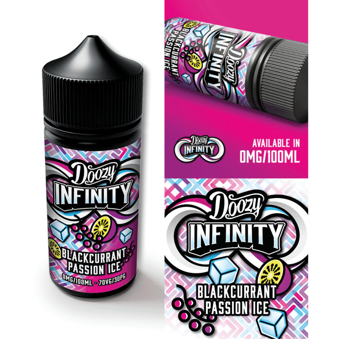 Doozy Infinity Pod Fill - Blackcurrant Passion Ice E-Liquid (50/50 Shortfill)