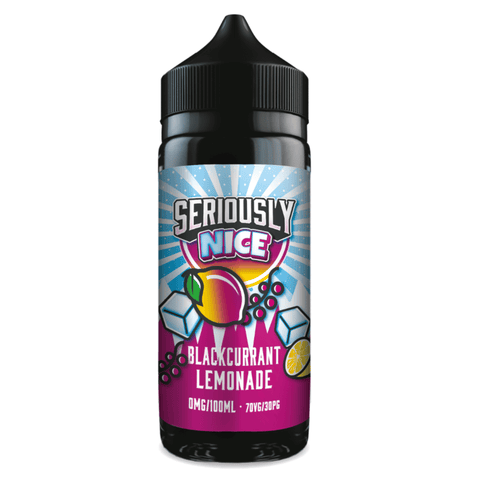 Seriously Nice Blackcurrant Lemonade Shortfill E‑Liquid by Doozy Vape – 100ml 70/30 0mg