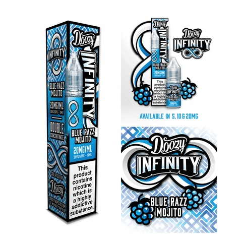 Doozy Infinity Salts - Blue Razz Mojito Nic Salt E-Liquid