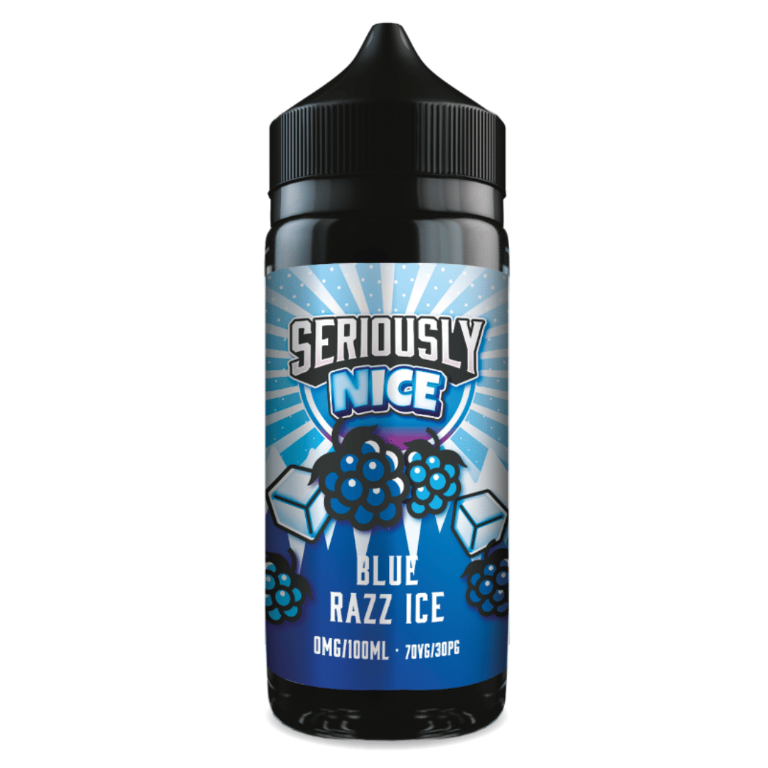 Seriously Nice Blue Razz Ice Shortfill E‑Liquid by Doozy Vape – 100ml 70/30 0mg