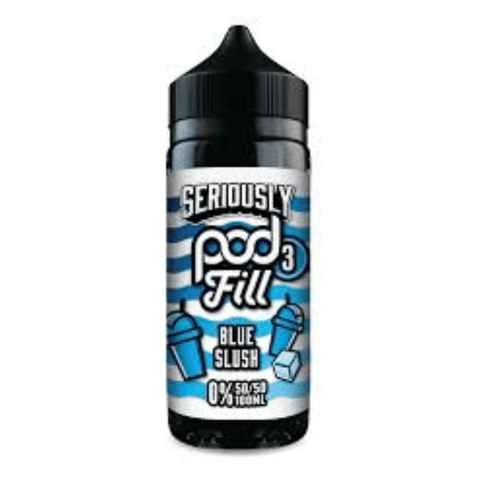 Seriously Pod Fill 3 Blue Slush Shortfill E‑Liquid by Doozy Vape – 100ml 50/50 0mg