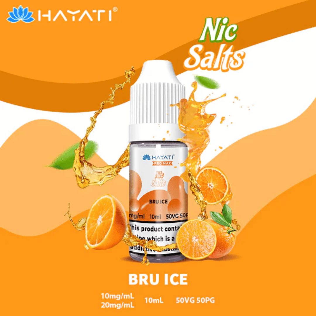 Hayati Pro Max Bru Ice Nic Salt | 20mg | 10ml E-Liquid