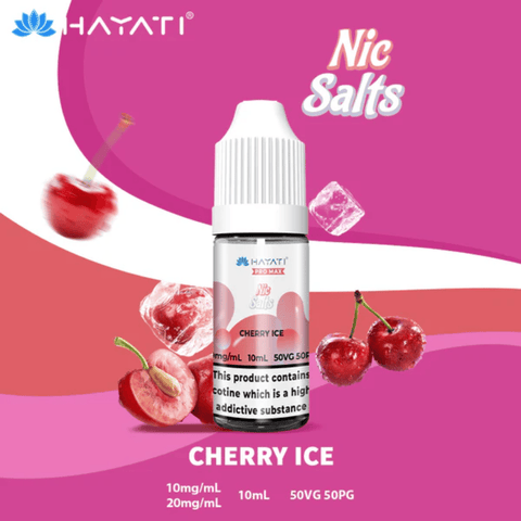 Hayati Nic Salts Cherry Ice 10ml | 10mg & 20mg | 50/50 Nic Salt E‑Liquid