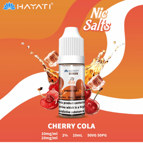 Hayati Pro Max Cherry Cola Nic Salt | 10mg & 20mg Variants | 10ml