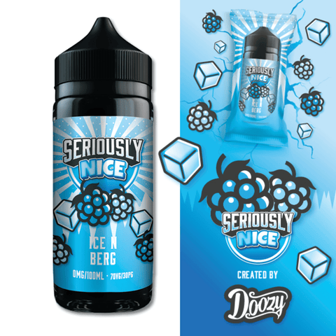 Seriously Nice Ice N Berg Shortfill E‑Liquid by Doozy Vape – 100ml 70/30 0mg