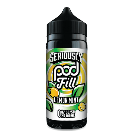 Seriously Pod Fill Lemon Mint Shortfill E‑Liquid by Doozy Vape – 100ml 50/50 0mg