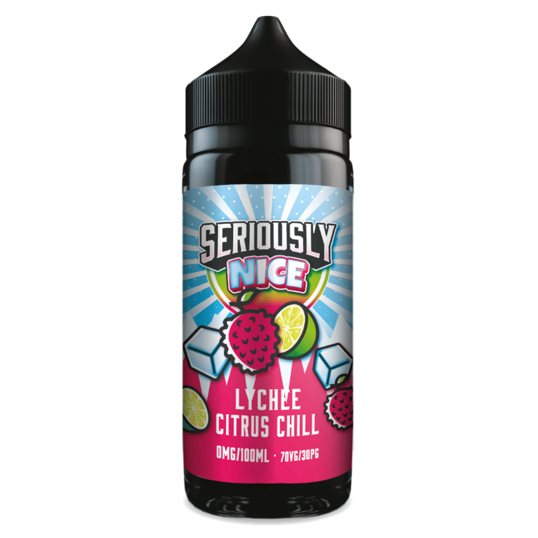 Seriously Nice Lychee Citrus Chill Shortfill E‑Liquid by Doozy Vape – 100ml 70/30 0mg