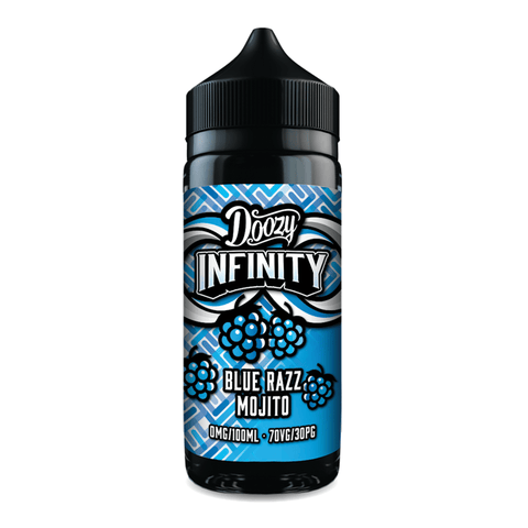 Doozy Infinity - Blue Razz Mojito (70/30 High VG Shortfill)