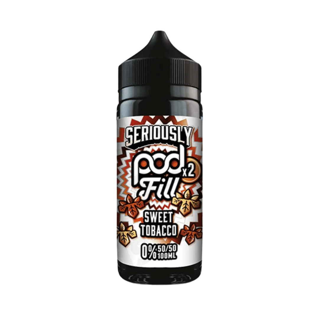 Seriously Pod Fill 2 Sweet Tobacco Shortfill E‑Liquid by Doozy Vape – 100ml 50/50 0mg