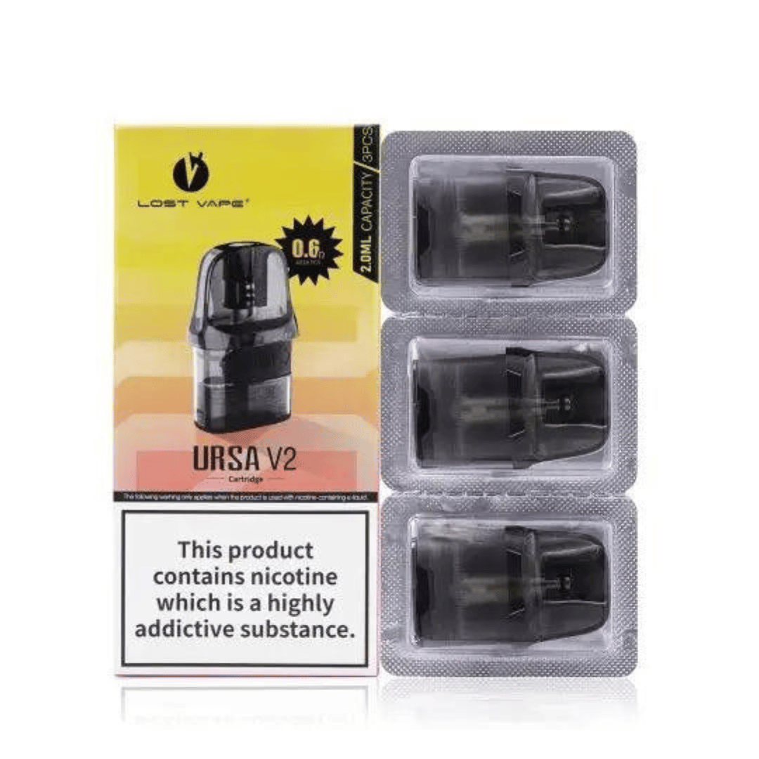 Lost Vape Ursa V2 Refillable Pod 3Pcs/Pack (0.8 Ohm) – Enhanced MTL Flavor