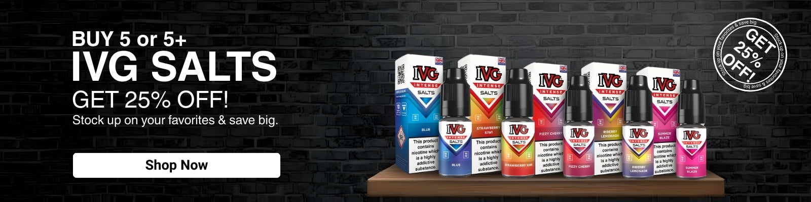 IVG Intense Nic Salts (10mg) – 10ml E-Liquid