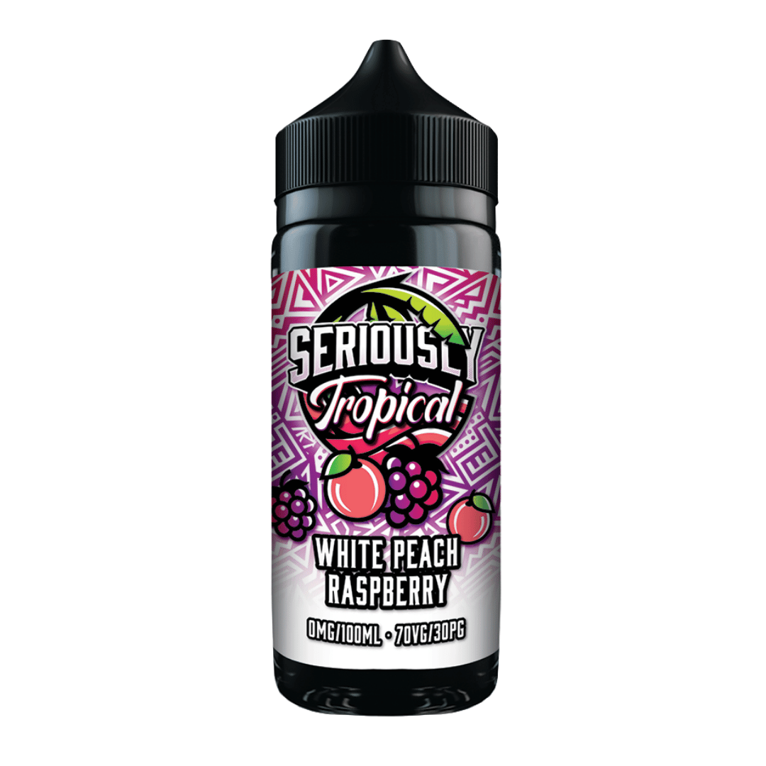 Doozy Seriously Tropical White Peach Raspberry 100ml Shortfill | 70/30 VG/PG 0mg