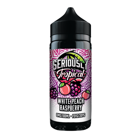 Doozy Seriously Tropical White Peach Raspberry 100ml Shortfill | 70/30 VG/PG 0mg