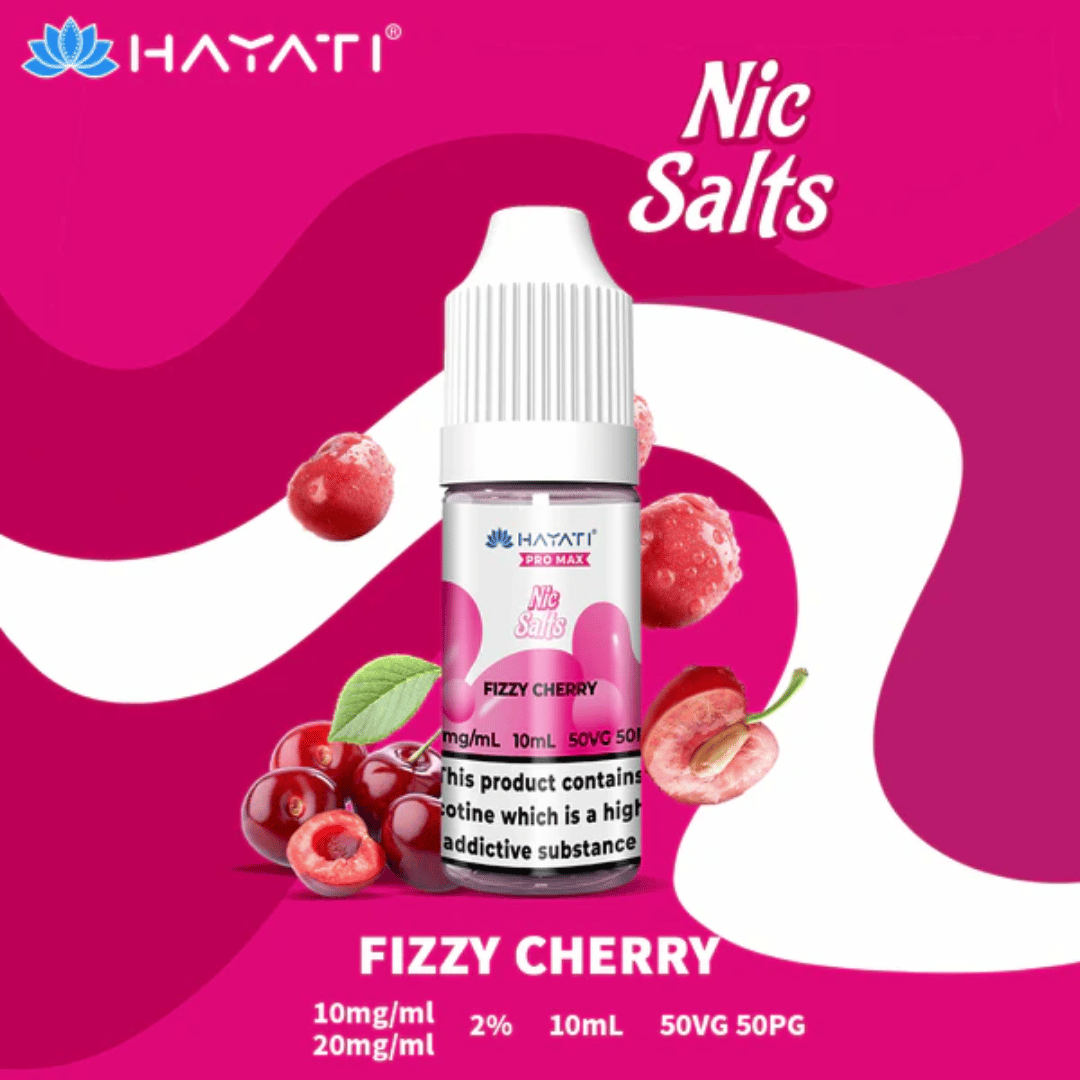 Hayati Pro Max Fizzy Cherry Nic Salt E-Liquid - 10mg (10ml)