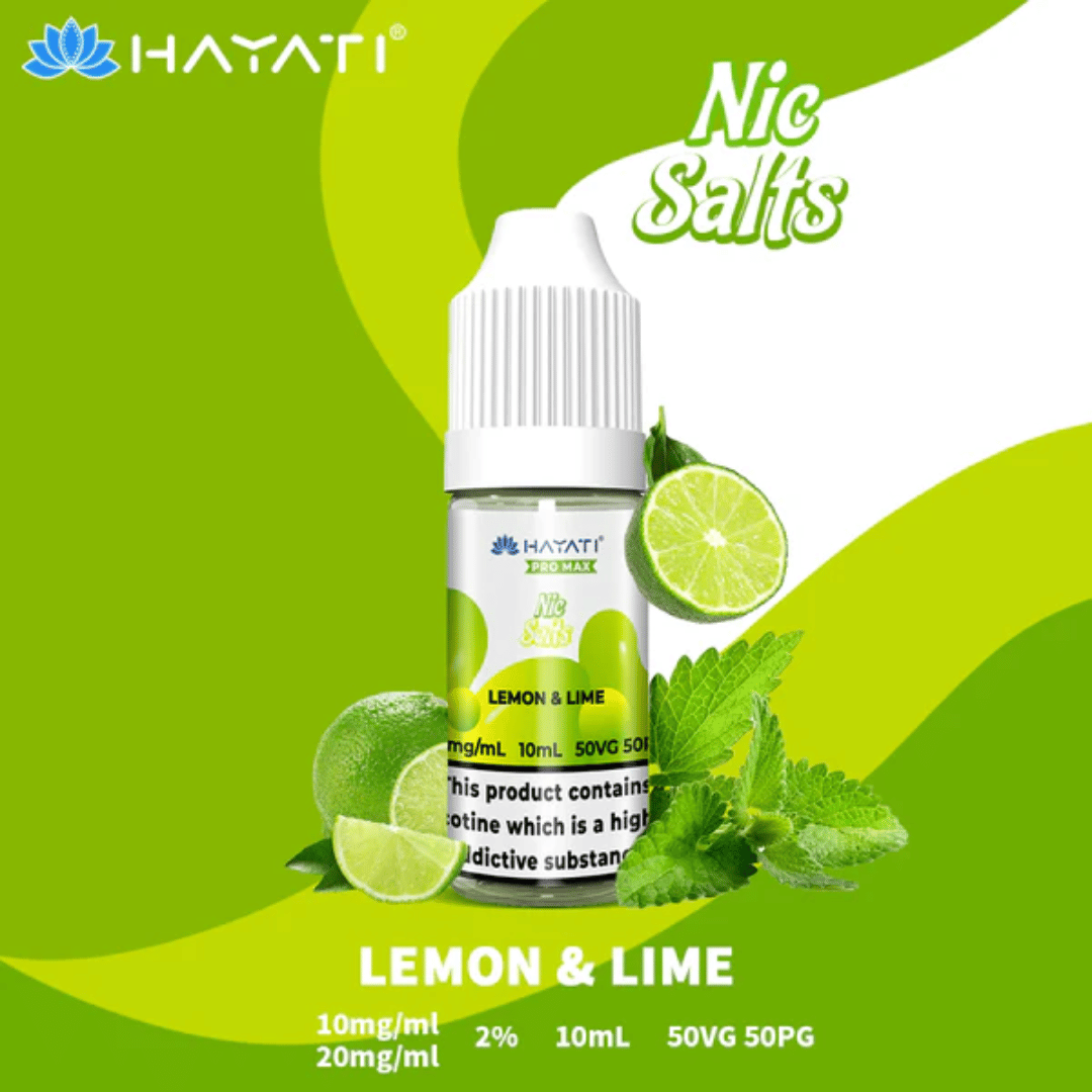 Hayati Pro Max Lemon & Lime Nic Salt E-Liquid - 20mg (10ml)