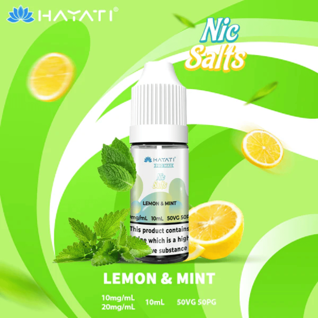 Hayati Pro Max Lemon & Mint Nic Salt E-Liquid (10ml)